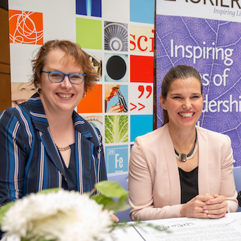 Dr. Deborah MacLatchy and Minister Kirsty Duncan
