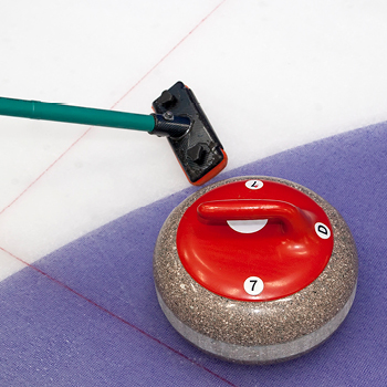 curling rock and stick