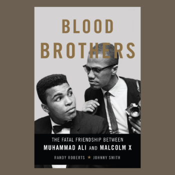Book cover with an image of Muhammad Ali and Malcolm X