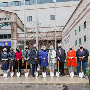 Dignitaries and donors celebrate groundbreaking of Laurier’s new Savvas Chamberlain Music Building
